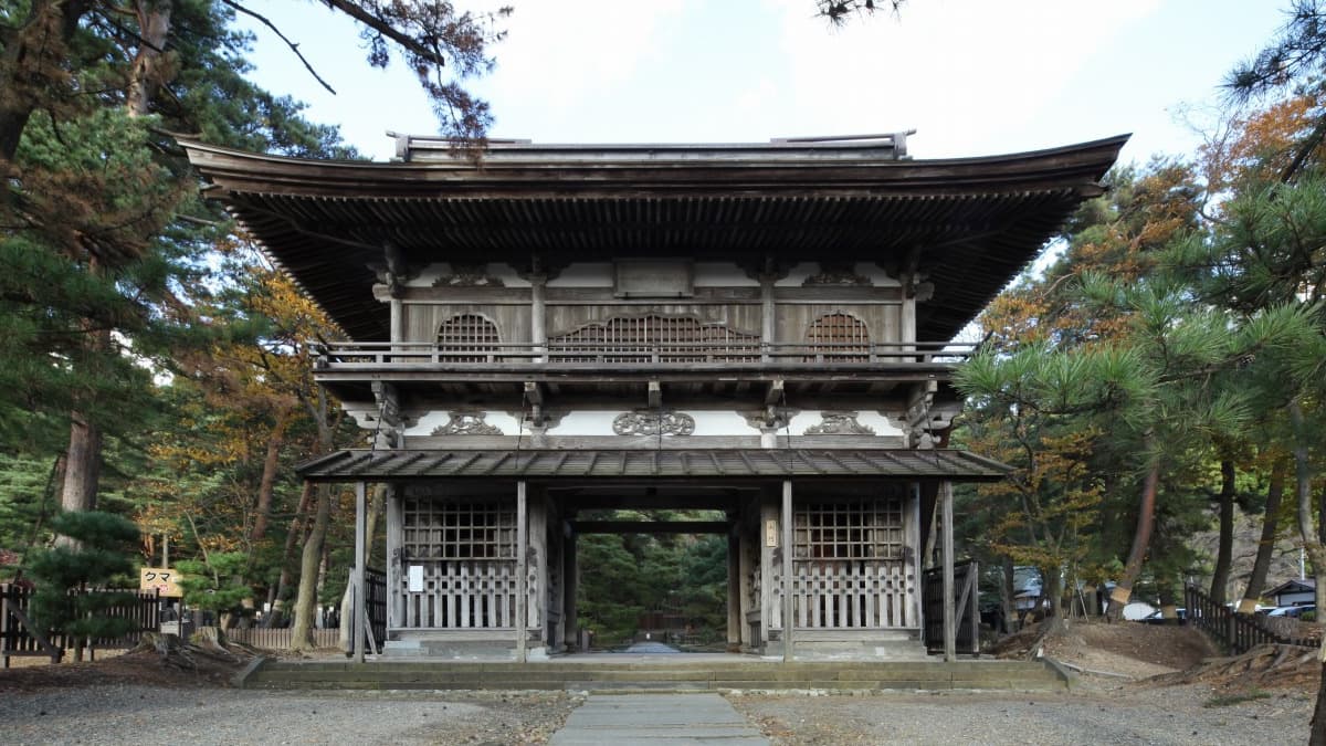 秋田県秋田市の旅行で訪れた観光名所、天徳寺