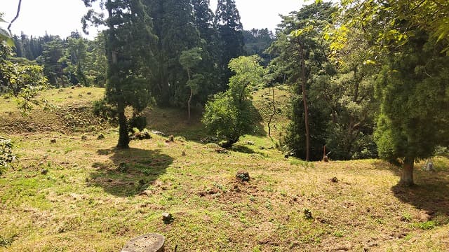 秋田県能代市の旅行で訪れた観光名所、檜山城跡