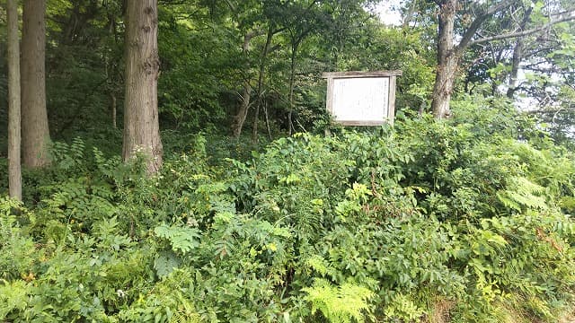 秋田県能代市の旅行で訪れた観光名所、茶臼館跡