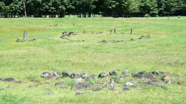 秋田県鹿角市の旅行で訪れた観光名所、野中堂環状列石