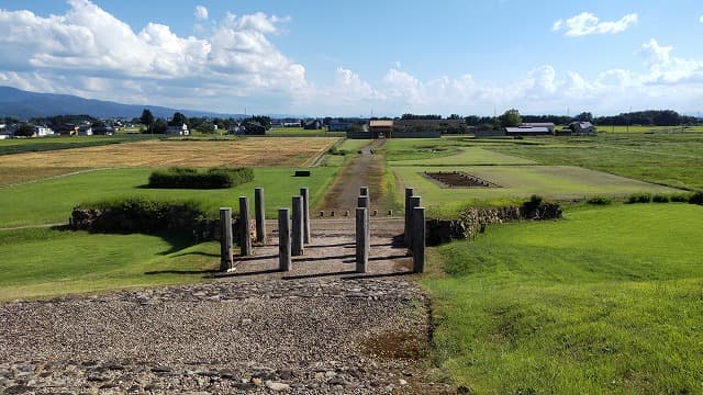 秋田県大仙市の旅行で訪れた観光名所、払田柵跡