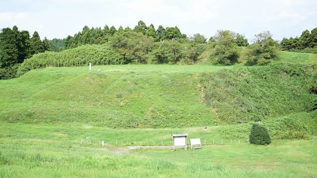 秋田県男鹿市の旅行で訪れた観光名所、脇本城跡