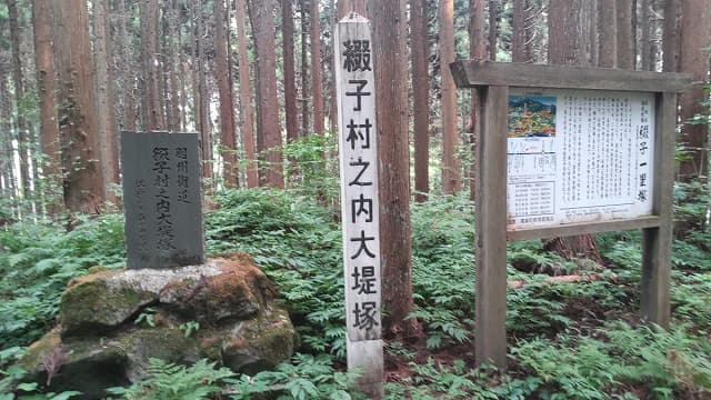 秋田県北秋田市の観光名所、旅行先＿大堤一里塚(綴子一里塚)