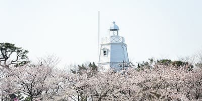 山形県酒田市の旅行で訪れた観光名所、日和山公園