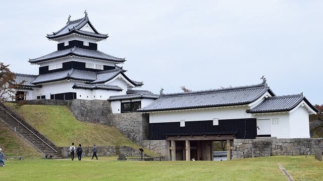 福島県白河市の旅行で訪れた観光名所、白河小峰城