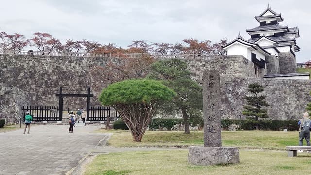 福島県白河市の旅行で訪れた観光名所、白河小峰城