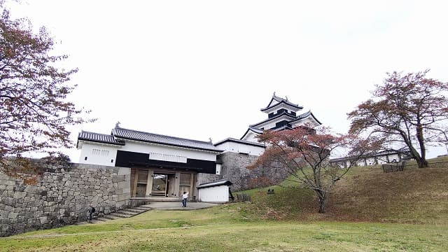 福島県白河市の旅行で訪れた観光名所、白河小峰城