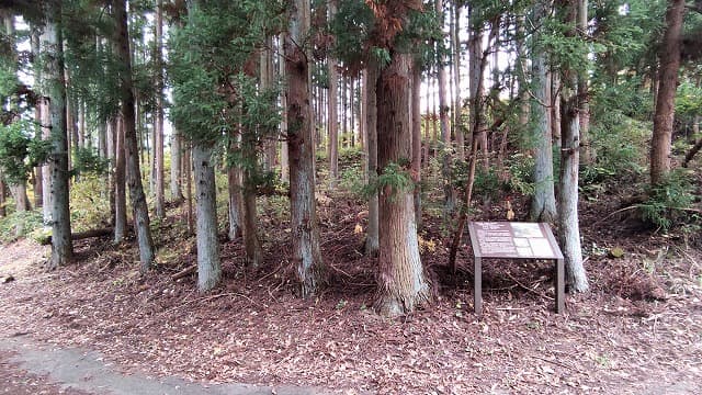 福島県白河市の旅行で訪れた観光名所、野地久保古墳