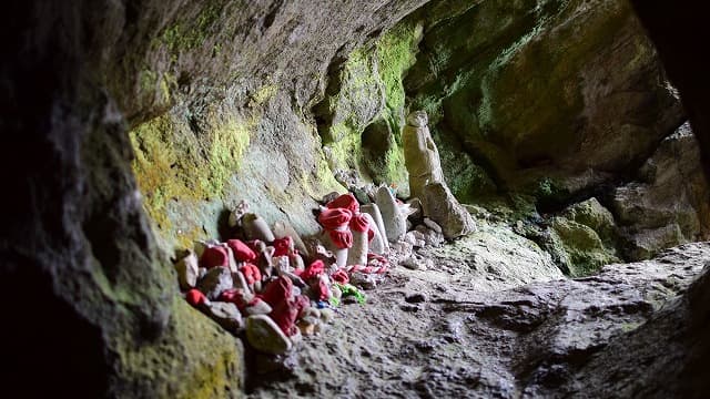 福島県大沼郡の旅行で訪れた観光名所、左下観音＿秘仏無頸（くびなし）観音