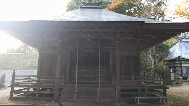 福島県石川郡の旅行で訪れた観光名所、須釜東福寺薬師堂