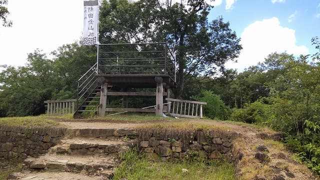 群馬県太田市の旅行で訪れた観光名所、新田金山城＿物見台