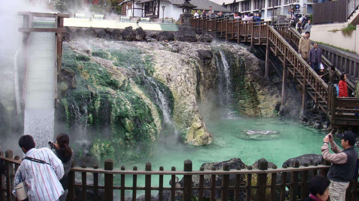 群馬県の旅行で訪れた観光名所、草津温泉