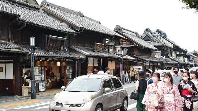 埼玉県川越市の旅行で訪れた観光名所、蔵造りの町並み