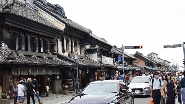 埼玉県川越市の旅行で訪れた観光名所、蔵造りの町並み