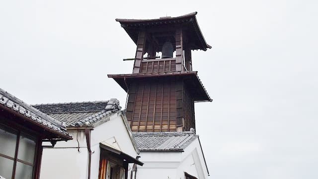 埼玉県川越市の旅行で訪れた観光名所、蔵造りの町並み＿時の鐘