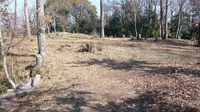 埼玉県比企郡の旅行で訪れた観光名所、武蔵松山城の二ノ曲輪