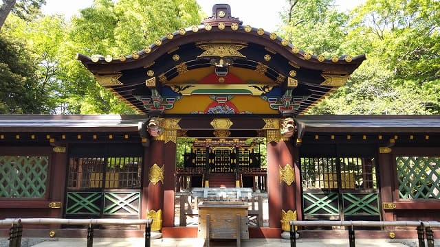 千葉県船橋市の旅行で訪れた観光名所、常盤神社の唐門