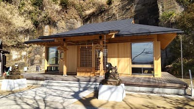 千葉県館山市の旅行で訪れた観光名所、船形諏訪神社社殿