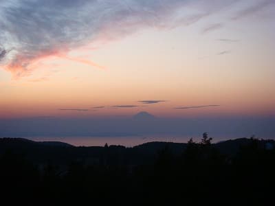 マザー牧場の夕焼け