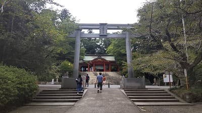 千葉県香取市の旅行で訪れた観光名所、香取神宮の石鳥居