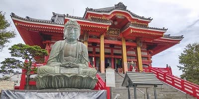 千葉県銚子市の旅行で訪れた観光名所、飯沼観音（圓福寺）