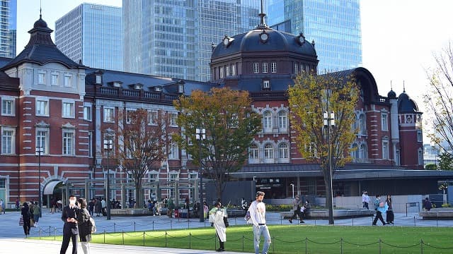 東京都千代田区の旅行で訪れた観光名所、東京駅のドーム