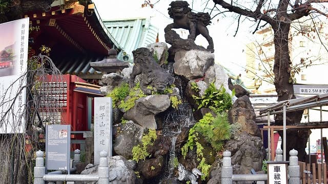 東京都千代田区の神田明神石獅子