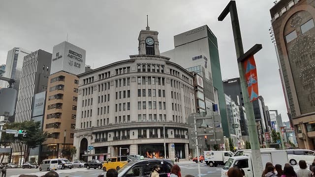 東京都中央区の銀座和光時計塔