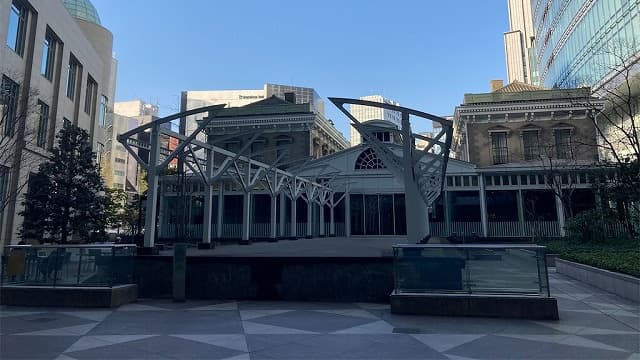 東京都港区の旧新橋停車場鉄道歴史展示室