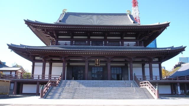 東京都港区の増上寺本堂