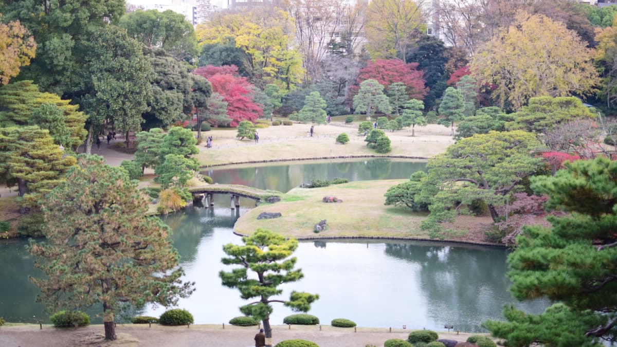 東京都文京区の旅行で訪れた観光名所、六義園