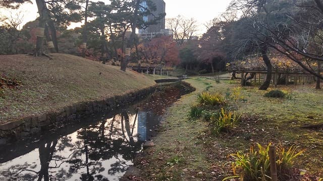 東京都文京区の旅行で訪れた観光名所、小石川後楽園の神田上水