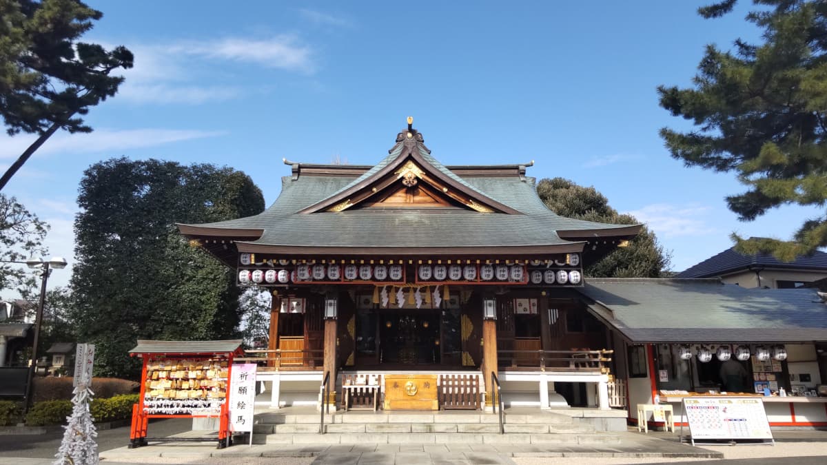 東京都中野区の旅行で訪れた観光名所、沼袋氷川神社