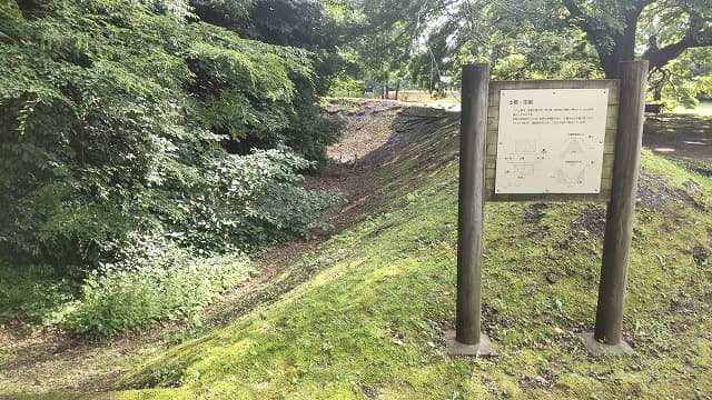 深大寺城の本丸空堀