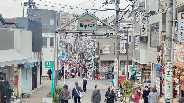 東京都台東区の旅行で訪れた観光名所、谷中銀座