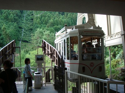 山梨県南巨摩郡の旅行で訪れた観光名所、身延山久遠寺ロープウェー