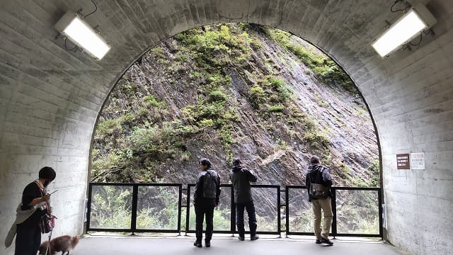 新潟県十日町市の旅行で訪れた観光名所、清津峡渓谷＿第一見晴所