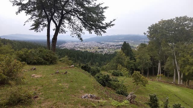 新潟県十日町市の旅行で訪れた観光名所、大井田城跡＿展望