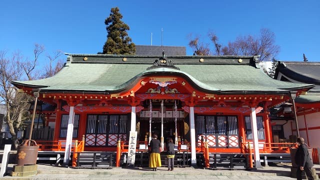 長野県松本市の旅行で訪れた観光名所、深志神社