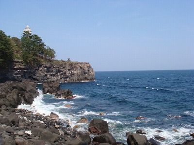 静岡県伊東市の旅行で訪れた観光名所、城ヶ崎海岸