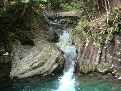 静岡県賀茂郡の旅行で訪れた観光名所、出合滝