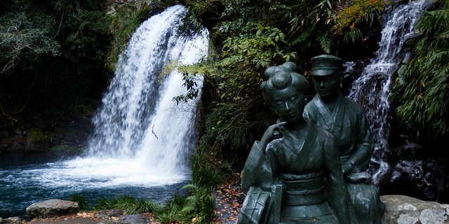 静岡県の旅行で訪れた観光名所、河津七滝