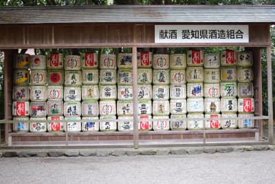 愛知県名古屋市の旅行で訪れた観光名所、熱田神宮の酒殿