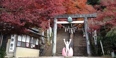 愛知県犬山市の旅行で訪れた観光名所、桃太郎神社