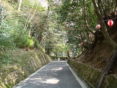 三重県伊賀市の旅行で訪れた観光名所、伊賀上野城伊予丸までの道