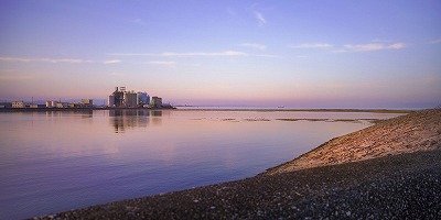 三重県松坂市の旅行で訪れた観光名所、海の上の展望台