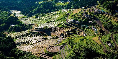 三重県熊野市の旅行で訪れた観光名所、丸山千枚田