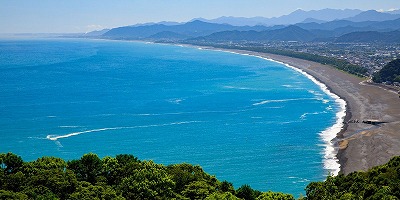 三重県熊野市の旅行で訪れた観光名所、七里御浜