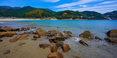 三重県熊野市の旅行で訪れた観光名所、大泊海水浴場