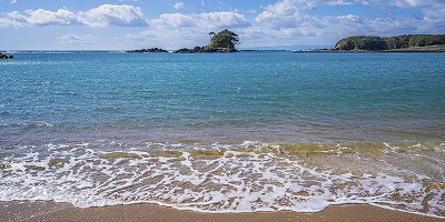 三重県志摩市の旅行で訪れた観光名所、あづり浜